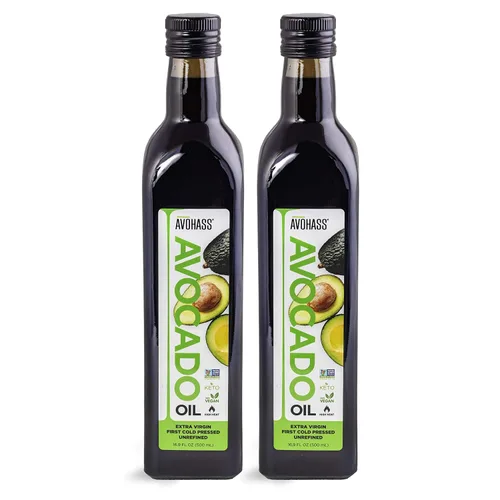 Vista 12 de Aceite de aguacate Avohass orgánico virgen extra Cocina diaria y acabado a 400 F; sabor mantecoso, delicado; sin OMG, Kosher; botella de vidrio