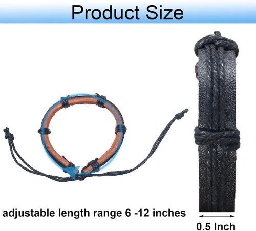 Vista 2 de Sports Bracelet Leather Basketball Soccer Baseball Softball Softball Gifts For Girls And Boys And Adult Adjustable Bracelet Perfect For Sports Gift