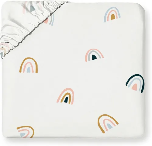 Vista 28 de MakeMake Organics Juego de sábanas bajeras orgánicas tamaño individual de algodón orgánico con certificación GOTS, sábana bajera ajustable con 1