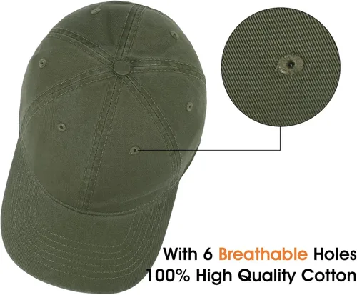 Vista 5 de Gorra de béisbol unisex de algodón liso en blanco para papá, ajustable, estilo vintage