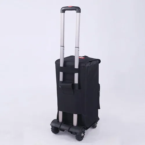 Vista 4 de Bolsa de tela Oxford – Bolsa de repuesto plegable para carrito de compras de 50 litros, bolsa de repuesto reutilizable para carrito de compras, 11.8