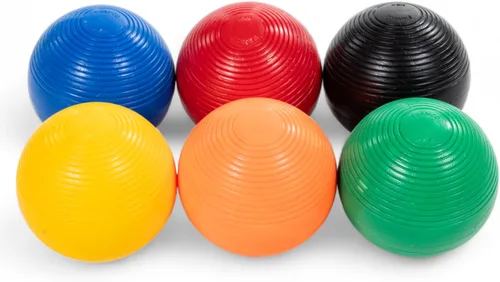 Vista 4 de Framco Classic Amish Made - Juego de croquet de madera de arce para 6 jugadores, cabeza sólida