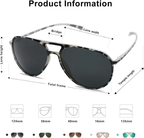 Vista 4 de SOJOS Classic Polarized Ultra Lightweight Flexible Men Women Sunglasses JOURNEY SJ2065