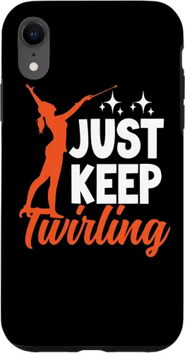 Vista 9 de Funda para iPhone 12 mini Just Keep Twirling Baton Twirler Majorette Twirl Dancer