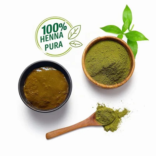 Vista 4 de Henna natural Godrej Nupur Mehndi para teñir el cabello con la bondad de 9 hierbas, 14.10 onzas
