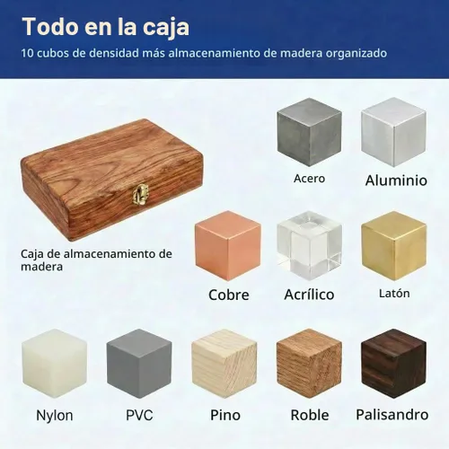 Vista 4 de Juego de 10 bloques patrones United Scientific DCSET10 para medición de densidad