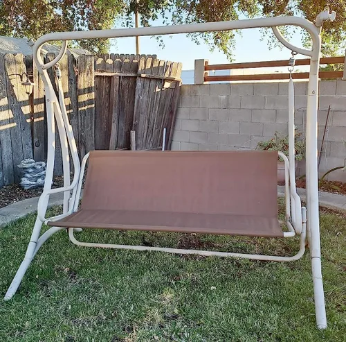 Vista 6 de J&C Funda de repuesto para asiento de columpio de patio, 600D, resistente, soporte de asiento de columpio para exteriores, impermeable, resistente a