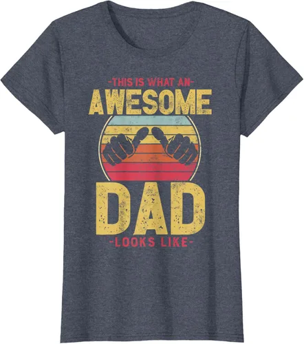 Vista 14 de This is what a awesome dad looks like T-Shirt, Negro