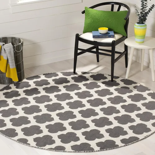 Vista 24 de SAFAVIEH Montauk Collection - Alfombra decorativa, 2 pies 6 pulgadas x 4 pies, color negro y marfil, hecho a mano, de algodón enrejado, ideal