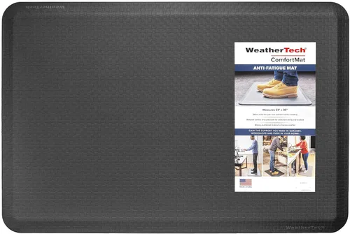 Vista 13 de WeatherTech ComfortMat, Alfombrilla Antifatiga de 61 por 91 Centímetros, Patrón Bordeado, Negro