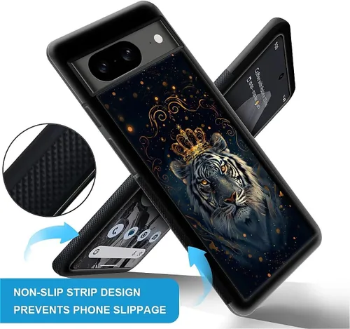 Vista 1038 de Compatible con Google Pixel 4A 5G Mobile Case Creative Acrylic Panel trasero Silicona Protección Grip especialmente diseñado para Google Pixel 4A 5G