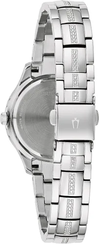 Vista 3 de Bulova Ladies' Crystal Phantom 3-Hand, Small Second Hand Quartz Watch, Mother-of-Pearl Dial