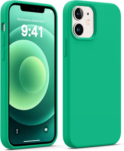 Vista 14 de JELE Funda a prueba de golpes diseñada para iPhone 11, funda de teléfono de silicona líquida con [forro de microfibra suave antiarañazos]