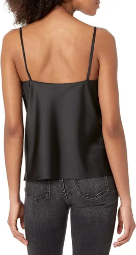 Vista 4 de The Drop Camiseta elástica sedosa con cuello de vaca Christy para mujer
