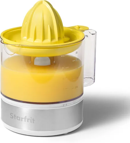 Vista 8 de Starfrit Exprimidor eléctrico de cítricos - 27.1 fl oz - Conos de jugo de 2 tamaños - Rotación inversa automática - 30W