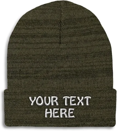 Vista 16 de Gorro de invierno para hombres y mujeres, gorro de acrílico con texto personalizado personalizado