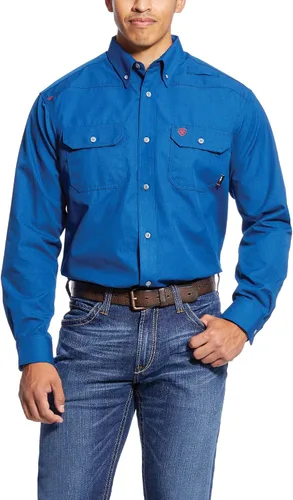 Vista 3 de ARIAT 10031015 - Camisa de trabajo de manga larga para hombre, color caqui plomizo