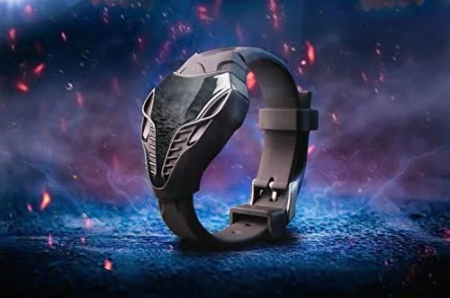 Vista 5 de FANMIS LED Digital Moda Cobra Reloj Negro Silicona Hierro Triángulo Dial Deportes Relojes de pulsera (negro)