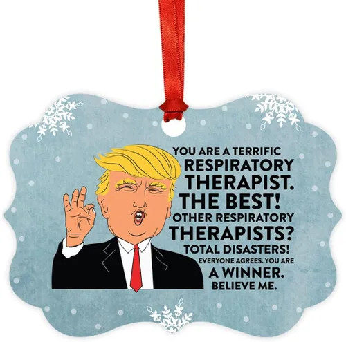 Vista 25 de Andaz Press Presidente Donald Trump Fancy Frame Recuerdo Adorno de Navidad Regalo de broma Ejecutivo de Cuenta, 1 paquete, Divertidas Ideas