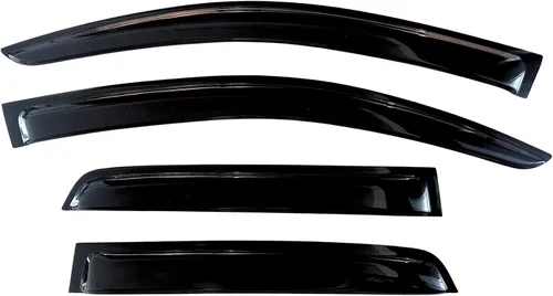 Vista 238 de IG - Visera para ventana para Ford Bronco y F150-F350 1980-1996, deflector lateral tipo cinta adhesiva, resistente, contra lluvia y viento
