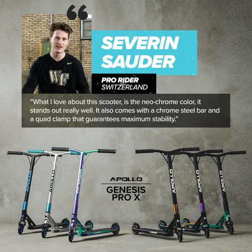 Vista 7 de APOLLO Genesis X Pro - Patinete de acrobacias de alta gama, scooter completo para pilotos avanzados y profesionales