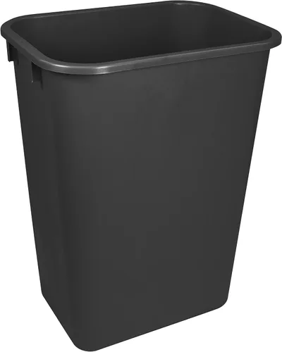 Vista 3 de Storex Cesta de basura grande/alta, 15.5 x 11 x 20.75 pulgadas, negro, caja de 4 (00700C04C)