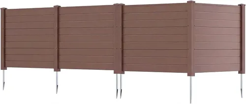 Vista 24 de GIANTEX Valla de aire acondicionado No-Dig, 2 paneles, 48 pulgadas de ancho Negro