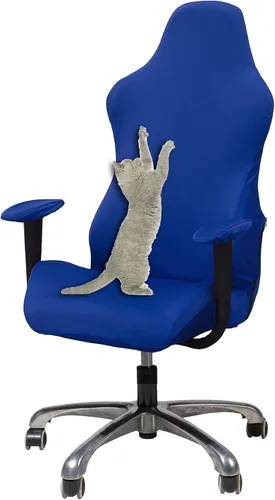 Vista 14 de WOMACO Funda Elástica para Silla Gaming, Funda de Asiento Extensible para Silla de Computadora de Cuero Reclinable Racing con Volantes, Protector