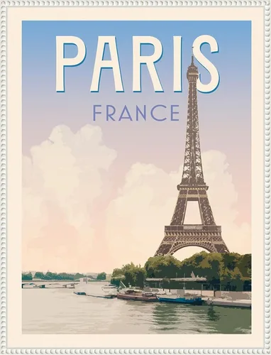 Vista 14 de Amanti Art Framed Canvas Wall Art 24x18 Retro Style Travel Poster III by Victoria Barnes, Framed Wall Art Canvas, Cityscapes Artwork, Traditional