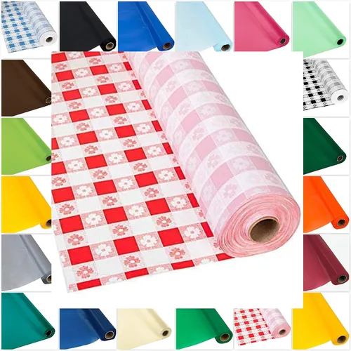 Vista 14 de DIY Craft - Rollo de plástico negro para mesa de banquete, 300 pies de largo (26 colores)