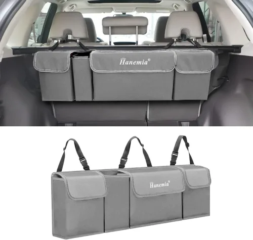 Vista 8 de Organizador y almacenamiento para maletero de automóvil, organizador colgante para asiento trasero para SUV, camión, MPV, impermeable, bolsa