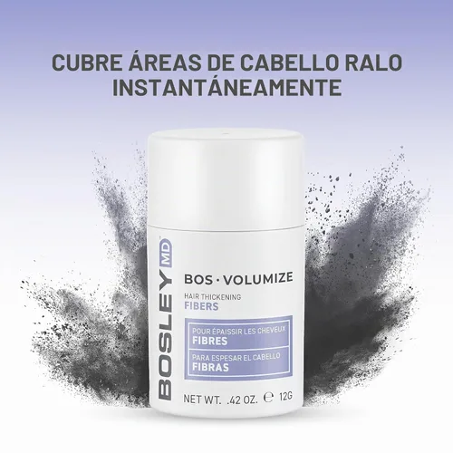 Vista 3 de Bosley solidez profesional pelo volumen fibras Negro