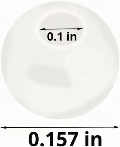 Vista 6 de 2000 cuentas de perlas de color marfil para fabricación de joyas, cuentas de perlas de plástico de 0.157 pulgadas (0.157 in), perlas redondas
