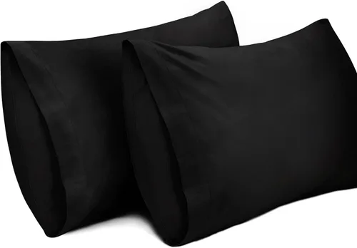 Vista 14 de Lirex Paquete de 2 fundas de almohada, 100% algodón, transpirables, 20" x 36" tamaño King estándar, color verde aguamarina