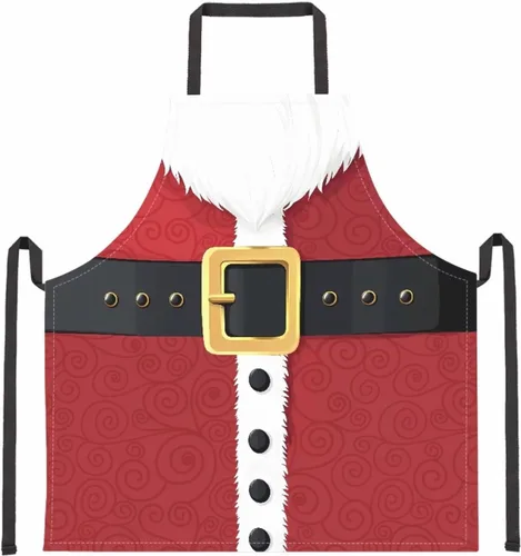 Vista 34 de Dreaweet Delantal de cocina unisex con cuello ajustable de Navidad