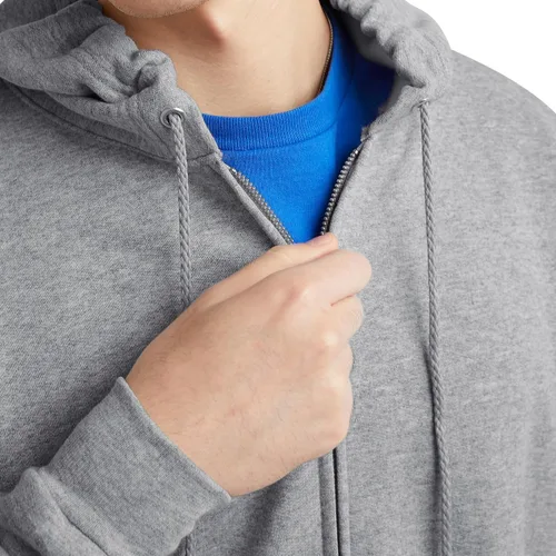 Vista 4 de Hanes EcoSmart - Sudadera con capucha para hombre, diseño de vellón con cremallera completa