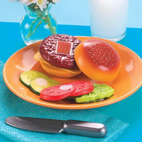 Vista 8 de Small World Toys Living - Build-A-Burger - Juego de 8 piezas