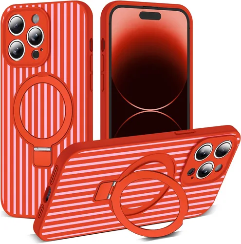 Vista 73 de SKYLMW Funda diseñada para iPhone 11 con soporte magnético invisible Compatible con Mag-Safe, a prueba de caídas de grado militar, a prueba