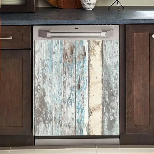 Vista 10 de Adhesivo magnético decorativo para puerta de madera para cocina, lavavajillas, panel magnético para refrigerador, cubierta magnética para Pintura
