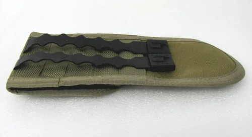 Vista 3 de Rainbow of California Funda grande marrón coyote de aproximadamente 8 1/2 pulgadas por 2 1/2 pulgadas, dos clips de malicia para una fácil fijación