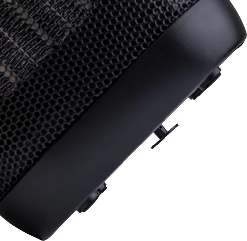 Vista 6 de Comfort Zone Calentador eléctrico compacto para uso en interiores, calentador de cerámica PTC forzado por ventilador de 1500 W con termostato