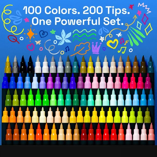 Vista 2 de ARTISTRO Acrylic Glass Marker Pens for Wine Glasses