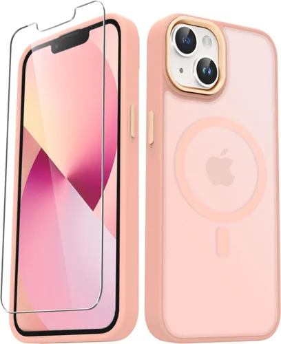 Vista 66 de YENAPOON Funda magnética mate para iPhone 11 con 1 protector de pantalla, compatible con Magsafe, translúcida esmerilada, delgada, a prueba