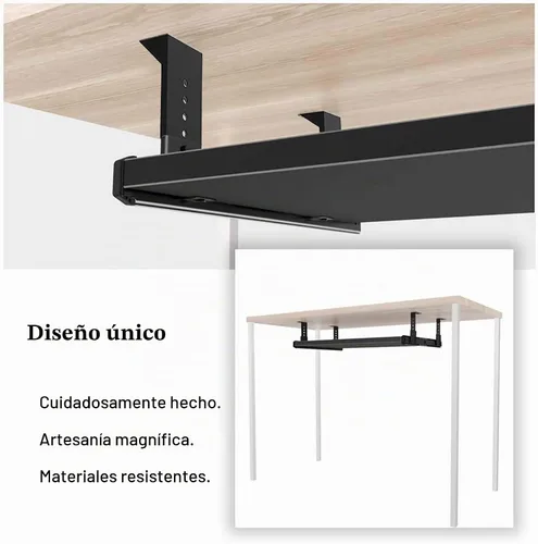 Vista 6 de FRMSAET Bandeja Deslizante para Cajón de Teclado Hardware 12/14/16/18 pulgadas Rieles de Metal Resistente Rieles para Teclado Accesorios