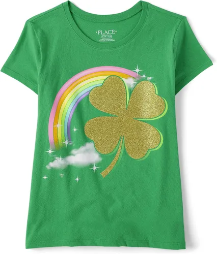 Vista 7 de The Children's Place Girls' Short Sleeve Graphic T-Shirt