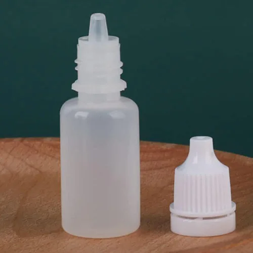 Vista 7 de Othmro Botellas cuentagotas de plástico de ojo de laboratorio de polietileno de 0.5 onzas, 50 piezas, gotero líquido exprimible de 0.0 fl oz, boca