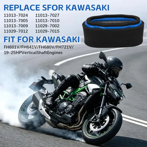 Vista 2 de 11013-7027 11013-7024 Filtro de aire y pre filtro para motores de eje vertical Kawasaki FH601V FH680V FH641V FH721V FH680V 19-25HP #11013-7005