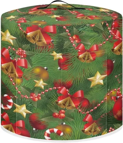 Vista 8 de GLENLCWE Funda para olla a presión de esqueleto de sangre roja para olla arrocera de 3 cuartos de galón, cubierta antipolvo de Halloween, cubierta