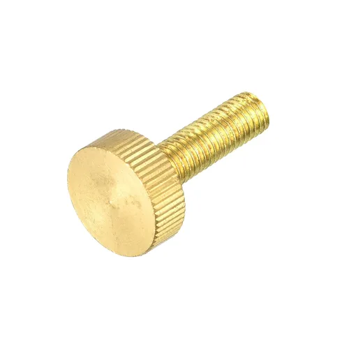 Vista 7 de uxcell Tornillos moleteados para pulgar, pernos planos de latón M8x40mm, sujetadores para PC, electrónico, mecánico