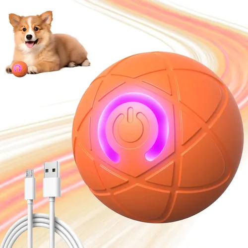 Vista 9 de Juguetes interactivos para perros con bolas, 2026 Bola de rodar y temblor automática para cachorros y perros pequeños y medianos, bola inteligente